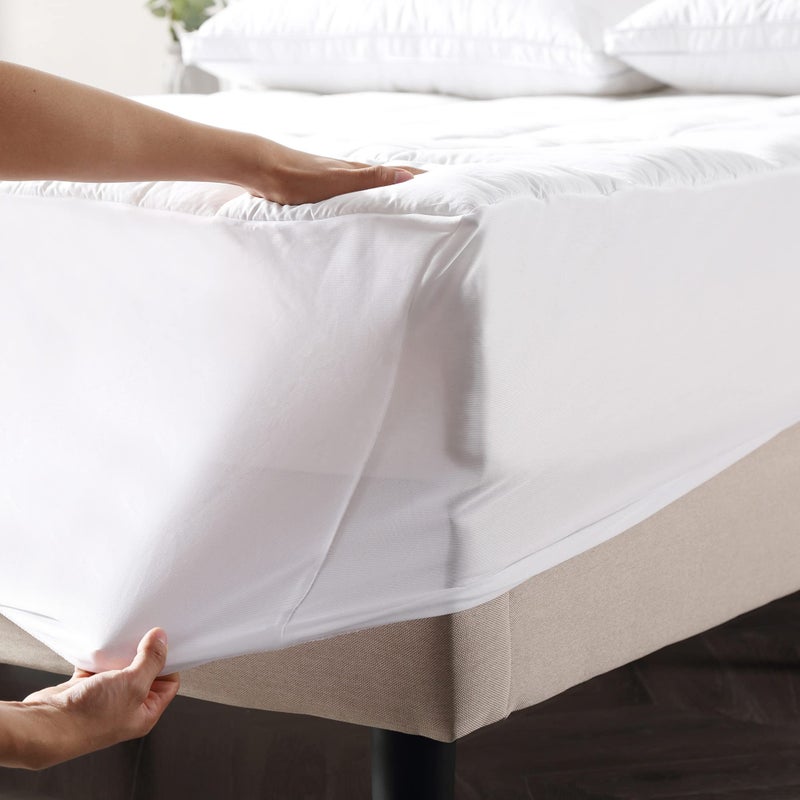 Defend-A-Bed Classic Brands Defend-A-Bed Ultimate Alternative Down Baffle Box Quilted Mattress Protector, Queen - Image 5